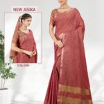 Soft Cotton Saree Peach