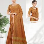 Soft Cotton Saree Musterd