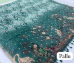Tusser Silk - Chikku X T Blue SKU6106-1 - Image 2