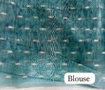 Tusser Silk - Chikku X T Blue SKU6106-1 - Image 3