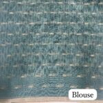 Tusser Silk -Teal X Black SKU6106-10 - Image 3