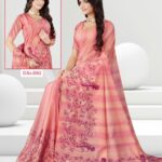 Silk Cotton Saree Pink