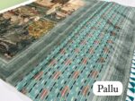 Tussar Saree- Chikku SKU6063-4 - Image 2