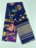 Tusser Silk Blue X Voilet SKU6107